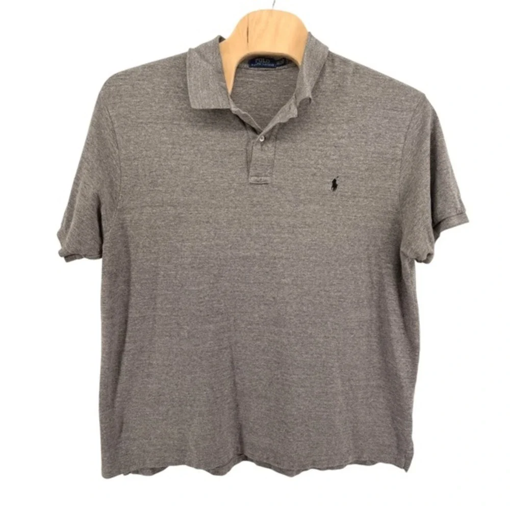 Polo Ralph Lauren Polo Shirt Mens 3XB Pre-Owned Grey Short Sleeve‎ Cotton Pony